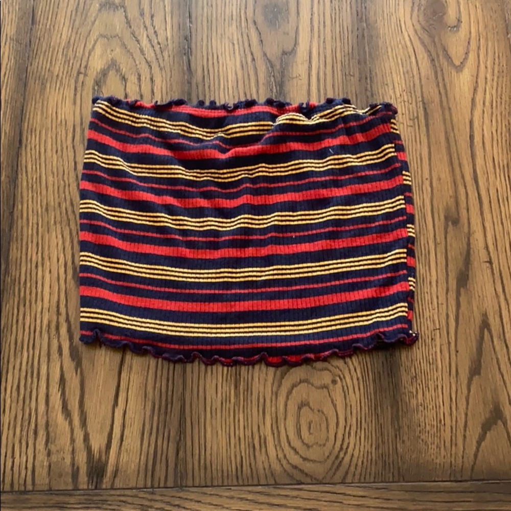 red blue and yellow tube top